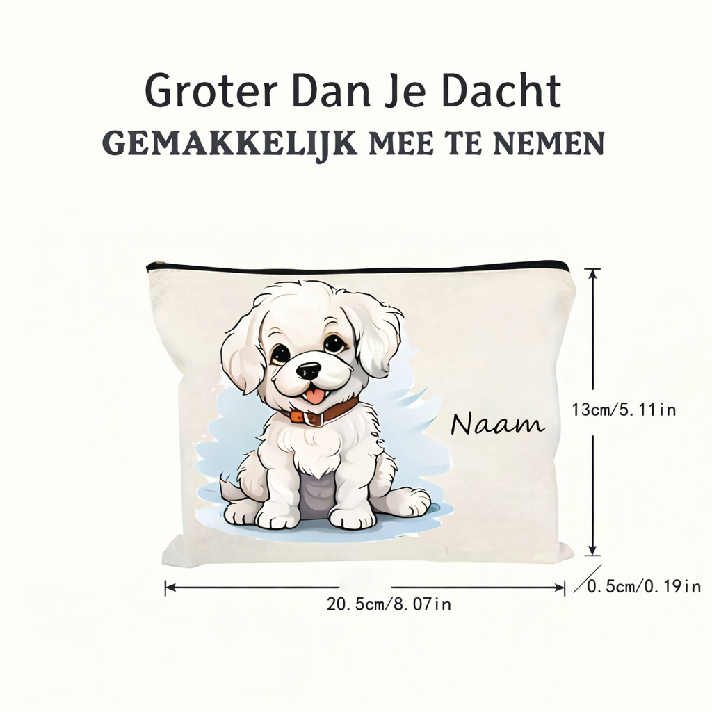 Honden Tasje met Foto – Gepersonaliseerd met Naam
