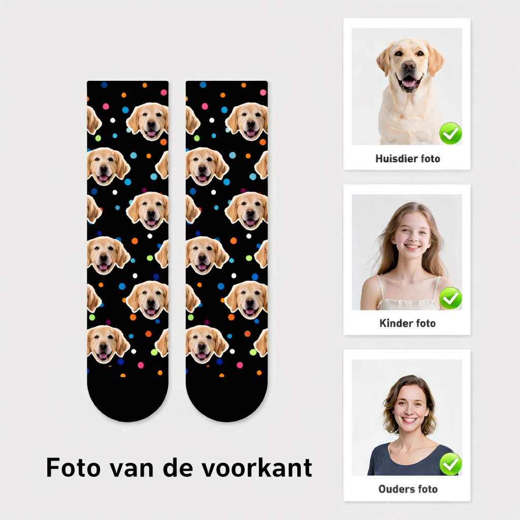 Gepersonaliseerde sokken met Hond – Met Foto