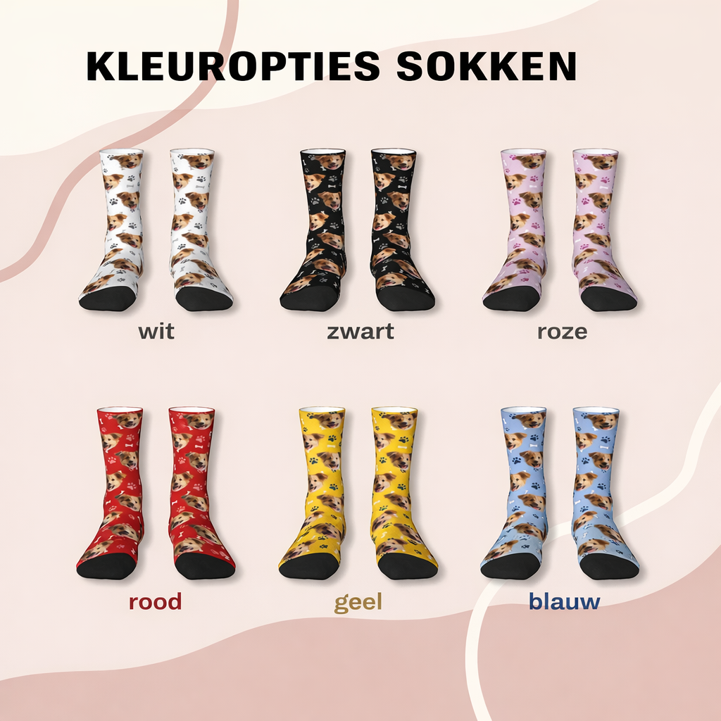 Happy-Fits Sok | Eigen foto honden sok