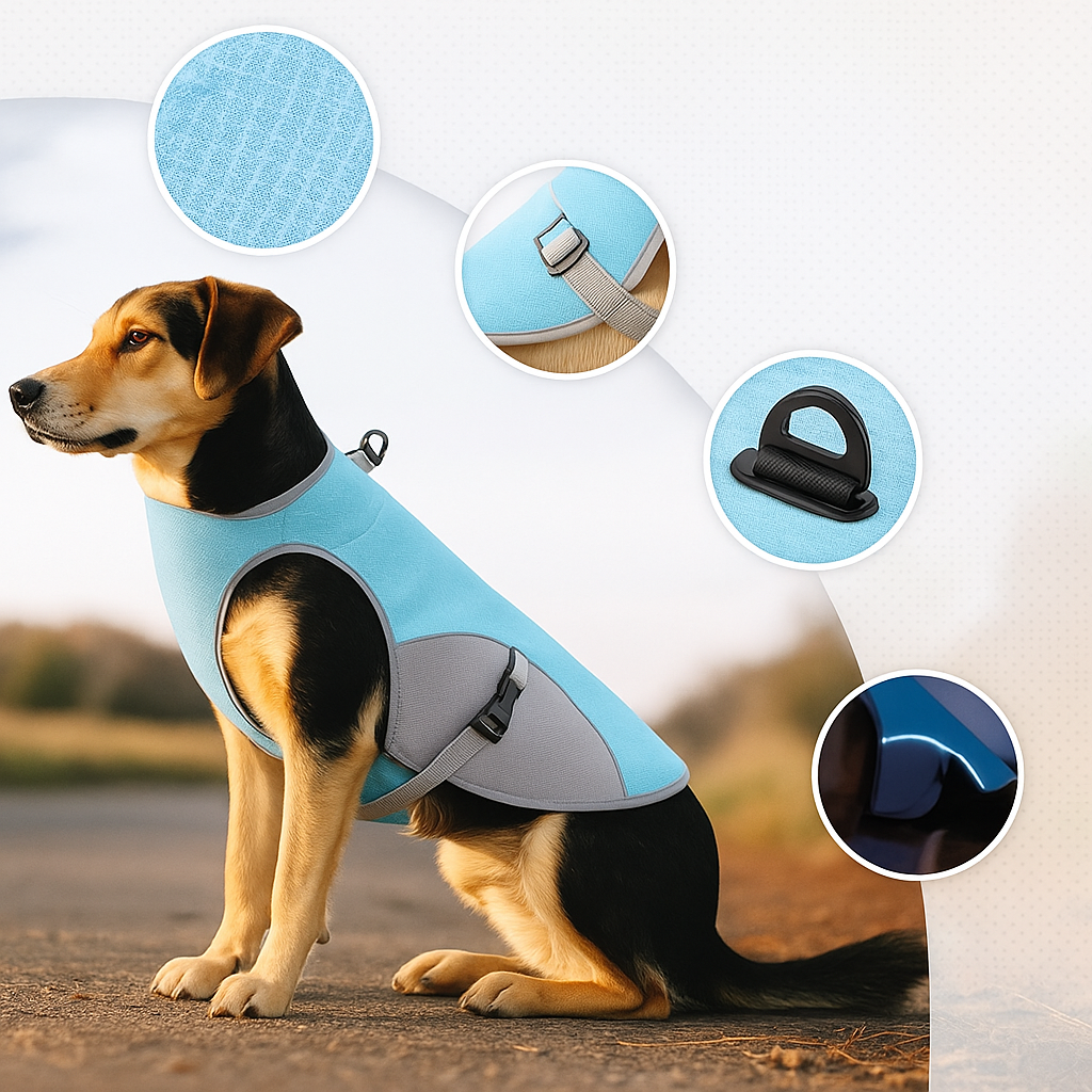 TVMALL Honden koelvest, ademende mesh hondenjas TVMALL Honden koelvest, ademende mesh hondenjas