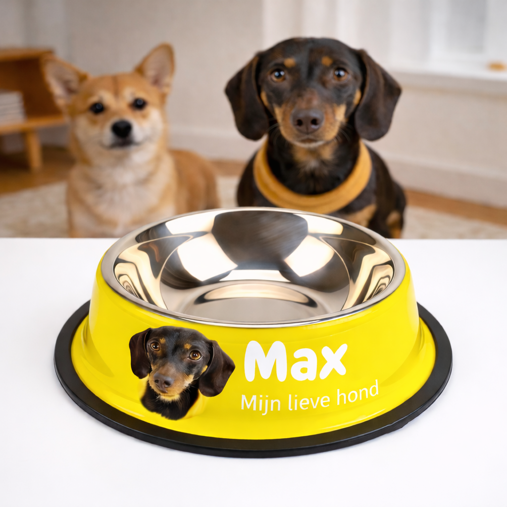 Hund Futternapf mit Foto & Name – Persönlich und Robust aus Edelstahl