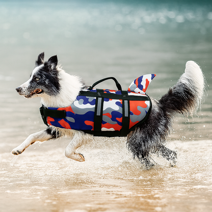 Hond Reddingsvest Haai – Verbeterd Drijfvermogen en Veiligheid