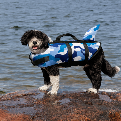 Hond Reddingsvest Haai – Verbeterd Drijfvermogen en Veiligheid