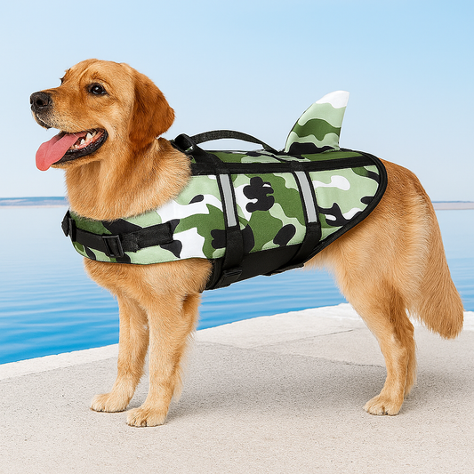Hond Reddingsvest Haai – Verbeterd Drijfvermogen en Veiligheid