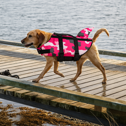 Hond Reddingsvest Haai – Verbeterd Drijfvermogen en Veiligheid
