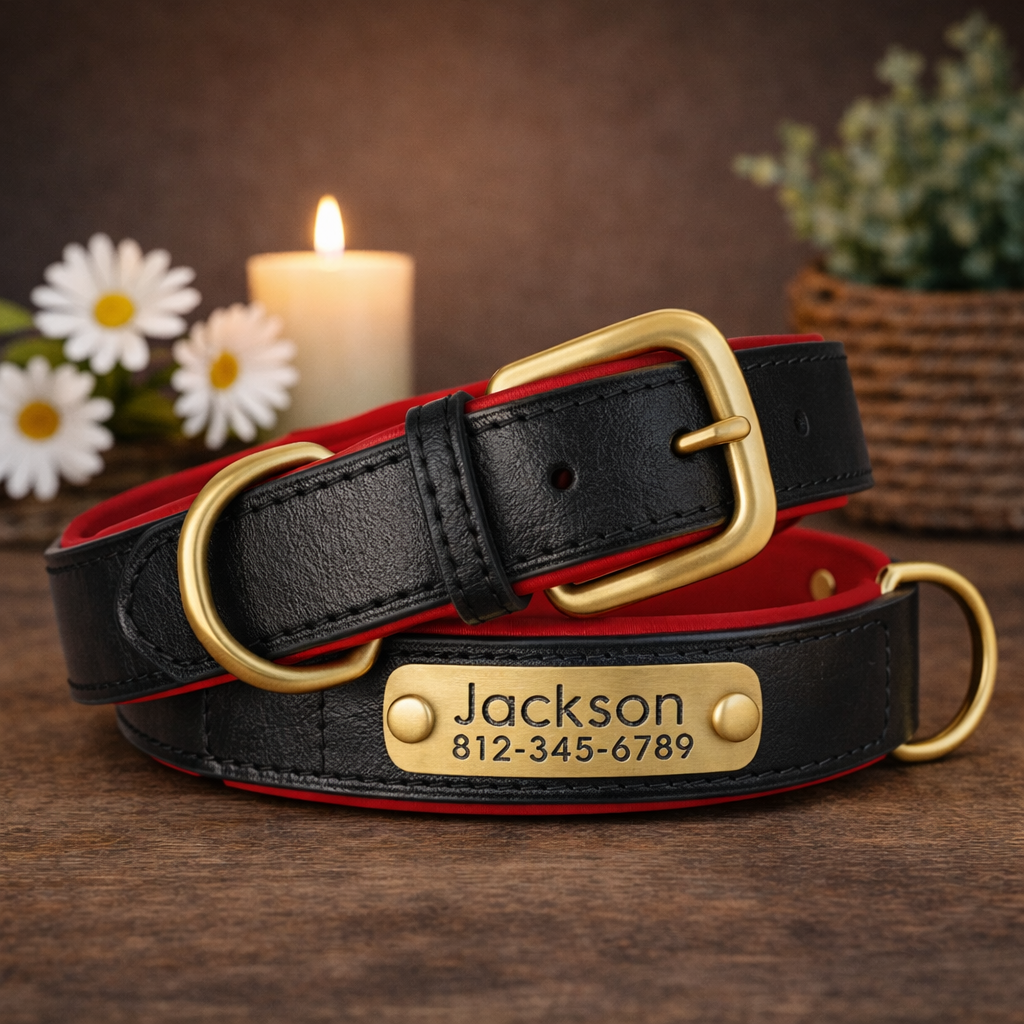 Hondenhalsband Luxe Gepersonaliseerd – Uniek & Stijlvol