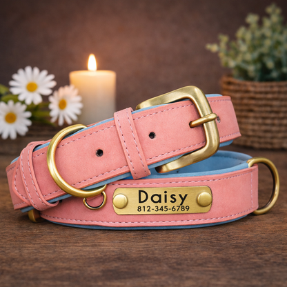 Hondenhalsband Luxe Gepersonaliseerd – Uniek & Stijlvol