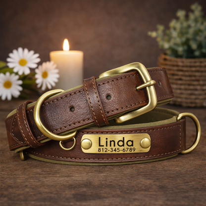 Hondenhalsband Luxe Gepersonaliseerd – Uniek & Stijlvol