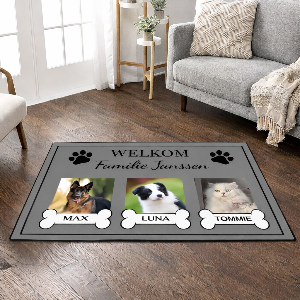 Honden Deurmat Gepersonaliseerd – Met Naam en Foto’s van Jouw Hond