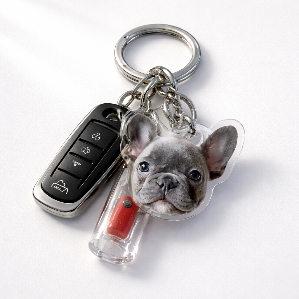 Honden Sleutelhanger Foto – Gepersonaliseerd en Uniek
