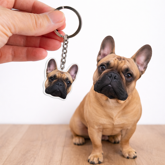 Honden Sleutelhanger Foto – Gepersonaliseerd en Uniek
