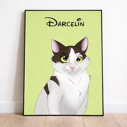 Hond Portret op Canvas – Gepersonaliseerd met Foto & Naam