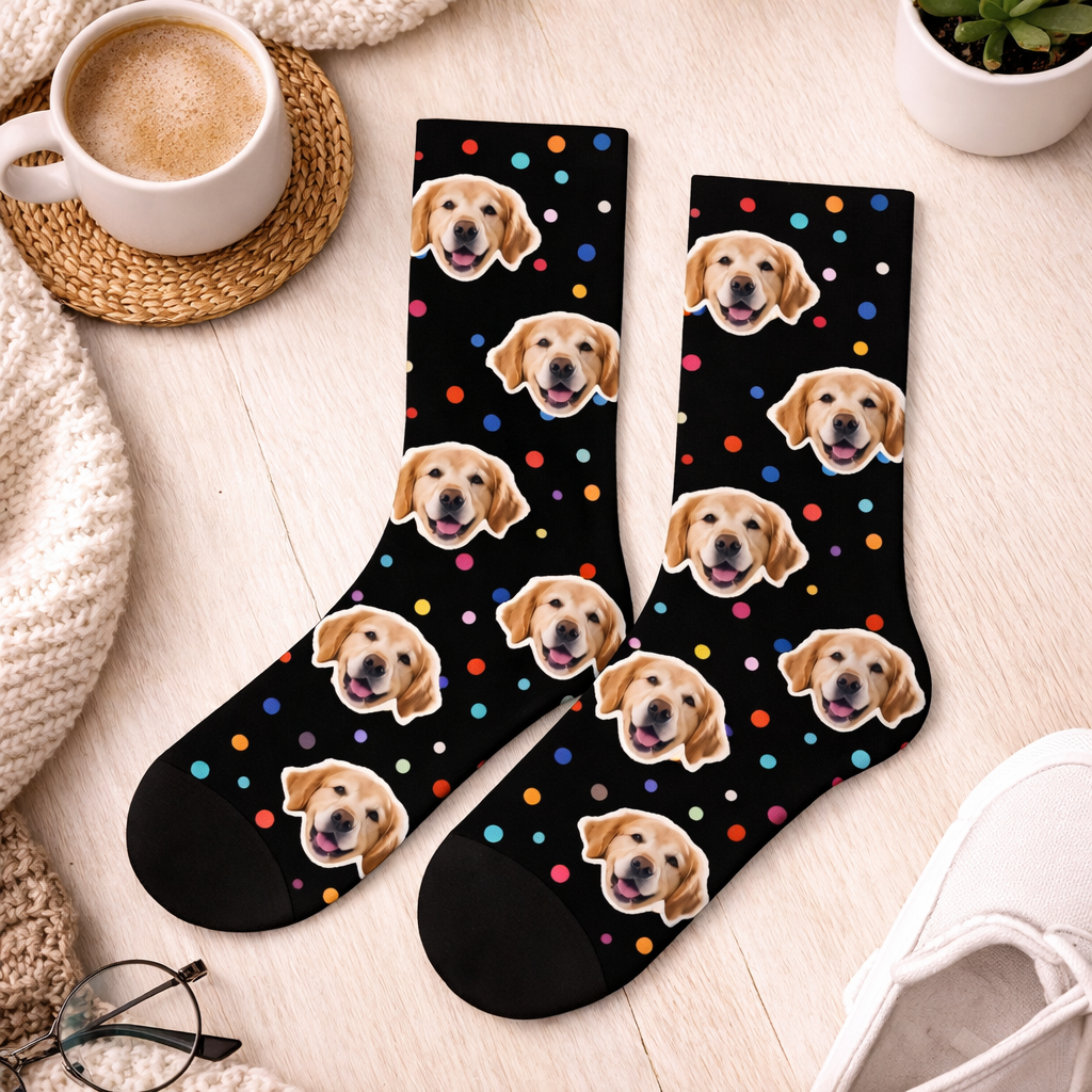Gepersonaliseerde sokken met Hond – Met Foto