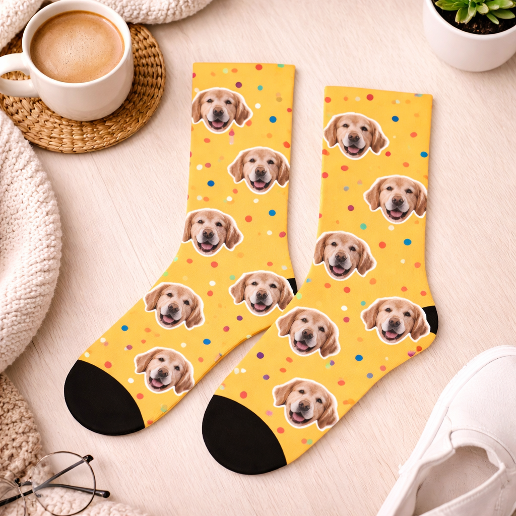 Gepersonaliseerde sokken met Hond – Met Foto