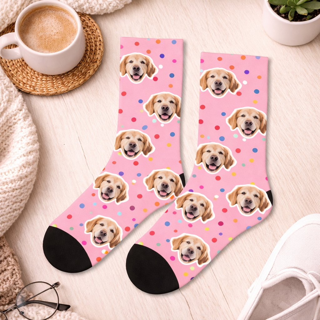 Gepersonaliseerde sokken met Hond – Met Foto