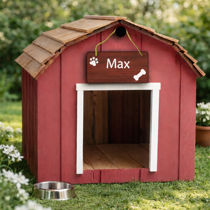 Hunde-Namensschild – Personalisiertes Schild mit dem Namen Ihres Hundes