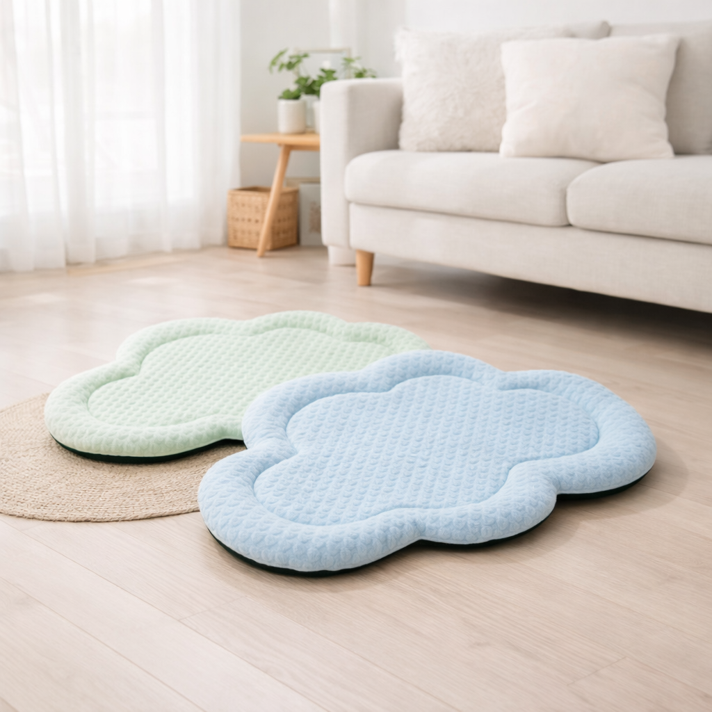 Hunde-Kühlmatte – Wolkendesign, kühlend für warme Tage