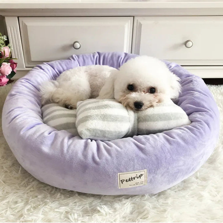 Warme Ronde Hondenmat voor Comfortabele Rust – Het Ultieme Nest voor je Hond