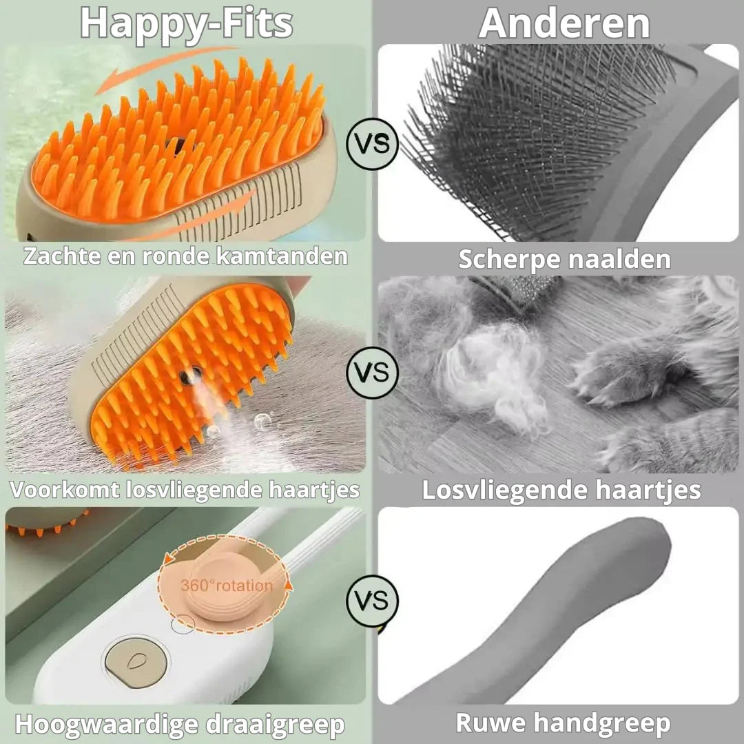 Dampfbürste für Hunde – Tiefenreinigung und Pflege in Einem