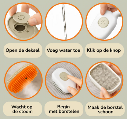 Dampfbürste für Hunde – Tiefenreinigung und Pflege in Einem