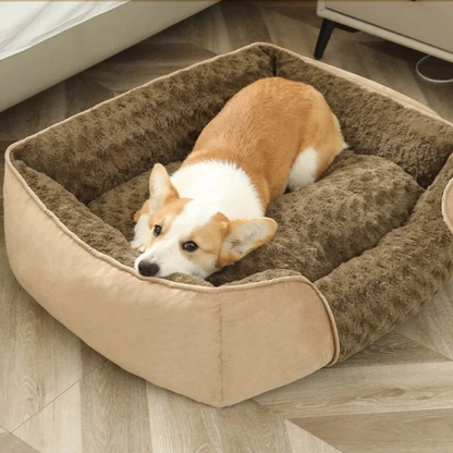 Fluwelen Hondenbed – Warm en Comfortabel voor Alle Seizoenen