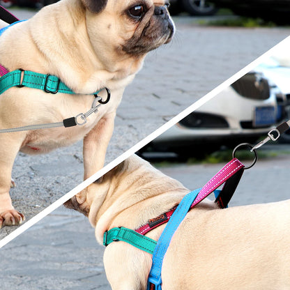 Farverig reflekterende hundesele – sikker, komfortabel og stilfuld