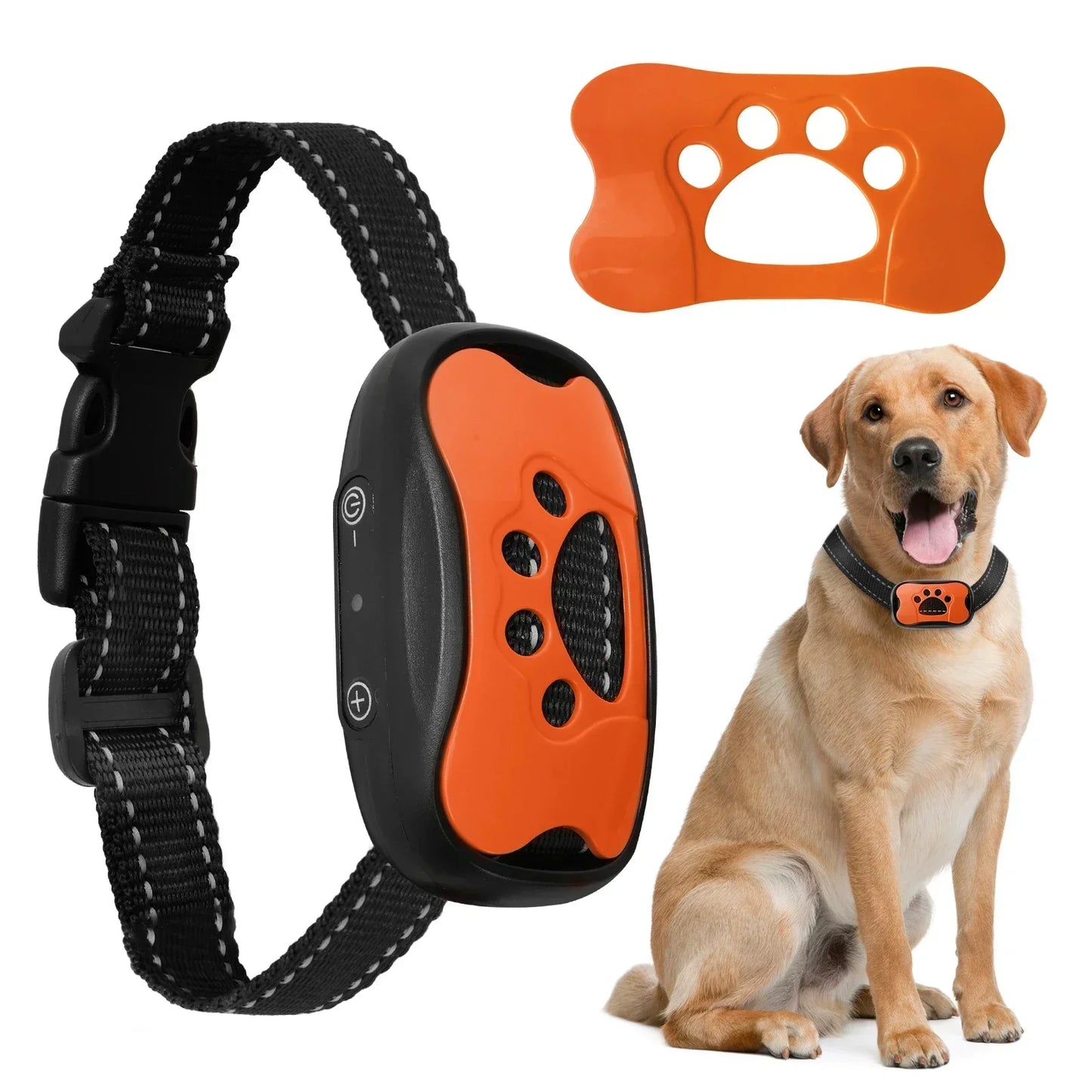 Hund Anti-Bell-Halsband - Tierfreundliche Korrektur mit Ton und Vibrat Happy-Fits Hund Anti-Bell-Halsband - Tierfreundliche Korrektur mit Ton und Vibrat Happy-Fits