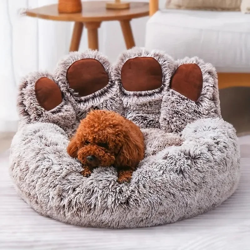 Fluffy Hondenpoot Mand – Schattige en Comfortabele Slaapplek voor Jouw Hond!