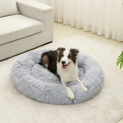 Blød rund hundeseng – hyggelig og komfortabel