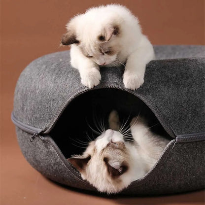 Donut Katten Tunnelbed – Speelse en Knusse Slaapplek voor Jouw Huisdier!