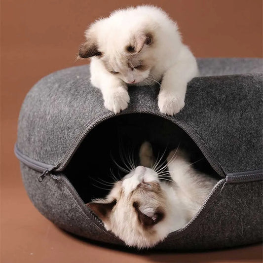 Donut Katten Tunnelbed – Speelse en Knusse Slaapplek voor Jouw Huisdier!