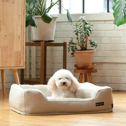 Beliebtes Hundebett – Luxuriöser Stoff für optimalen Komfort
