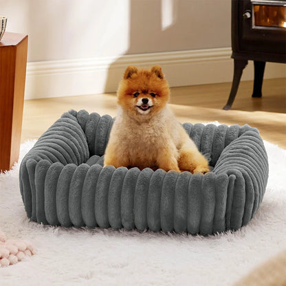 Luxe Pluche Hondenmand – Warm en Comfortabel