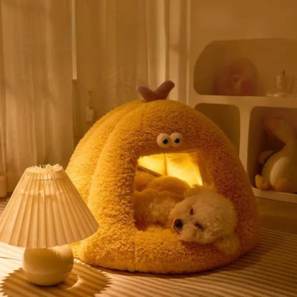 Grappige Knuffelmand – Warme & Knusse Slaapplek met Oogjes