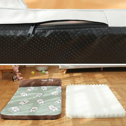 Hondenkoelbed met Neksteun – Ultiem Comfort en Verkoeling