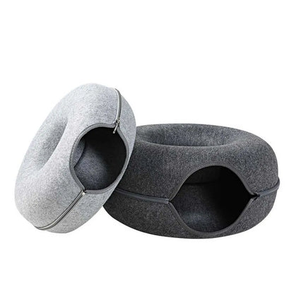 Donut Katten Tunnelbed – Speelse en Knusse Slaapplek voor Jouw Huisdier!