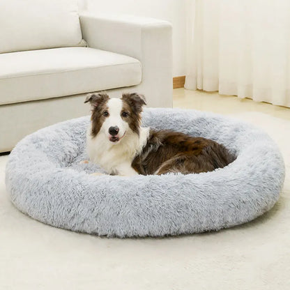 Blød rund hundeseng – hyggelig og komfortabel