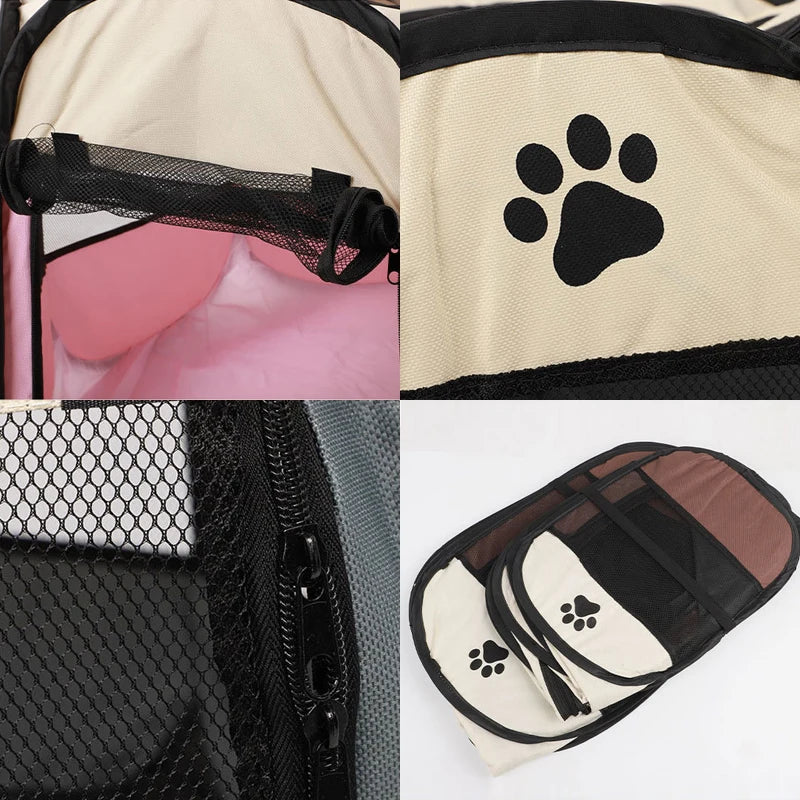 Opvouwbare Achthoekige Huisdiertent – Comfort en Bescherming voor je Hond