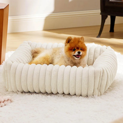 Luxe Pluche Hondenmand – Warm en Comfortabel