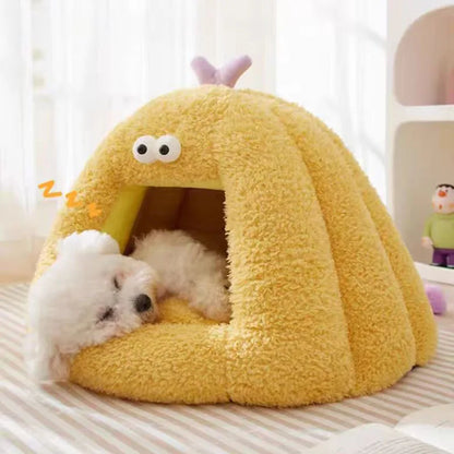 Grappige Knuffelmand – Warme & Knusse Slaapplek met Oogjes