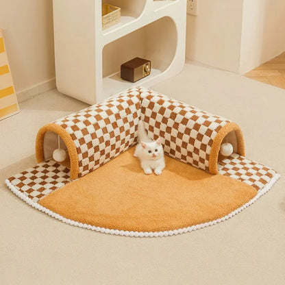 Playful Tunnel Mat – Den ultimative underholdning og komfort til dit kæledyr!