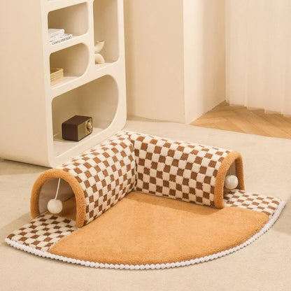 Playful Tunnel Mat – Den ultimative underholdning og komfort til dit kæledyr!
