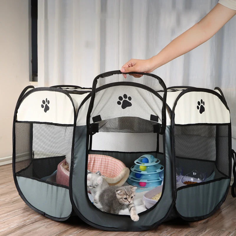 Opvouwbare Achthoekige Huisdiertent – Comfort en Bescherming voor je Hond