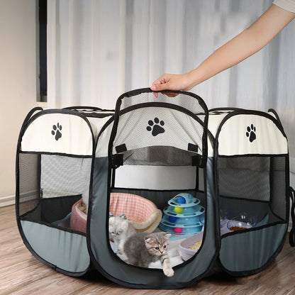 Opvouwbare Achthoekige Huisdiertent – Comfort en Bescherming voor je Hond