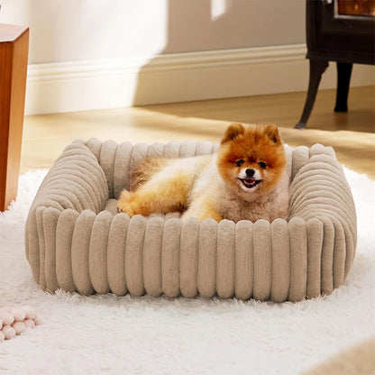 Luxe Pluche Hondenmand – Warm en Comfortabel