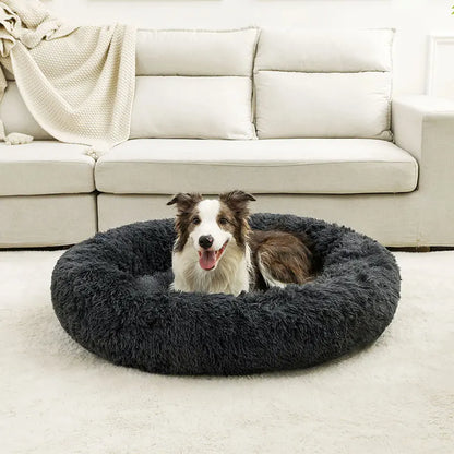 Zwart Rond Hondenbed – Knus en Comfortabel voor Jouw Hond