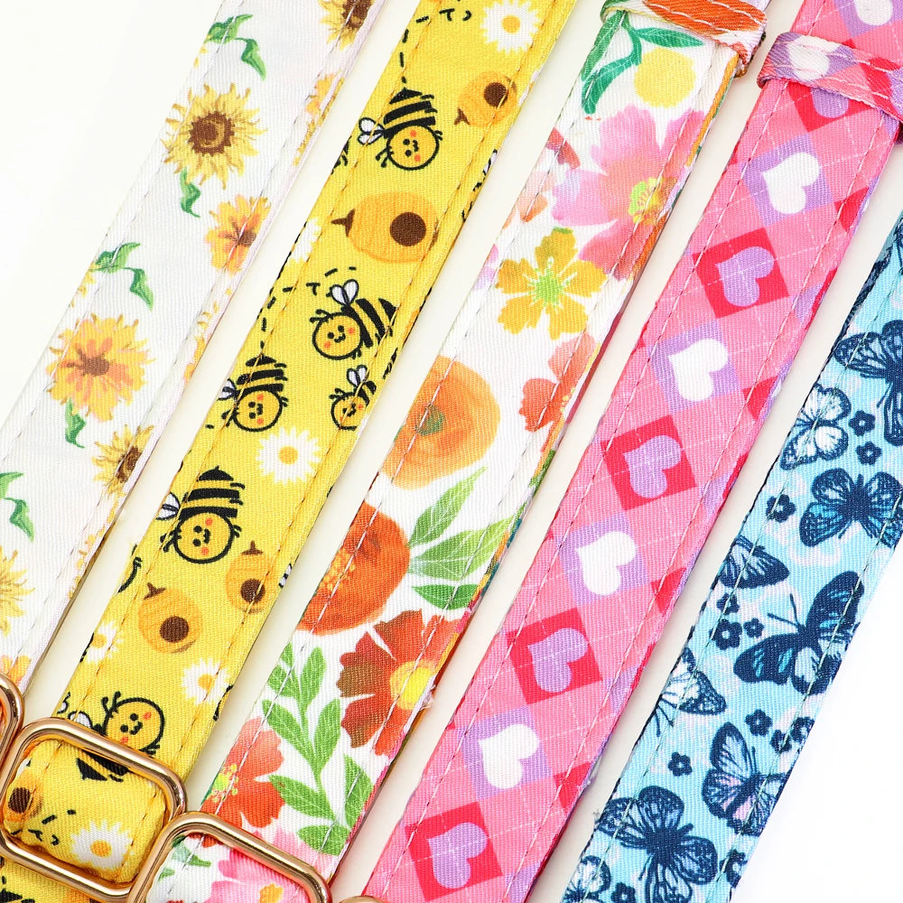 Vrolijke Gepersonaliseerde Nylon Halsband – Unieke Stijl voor je Hond