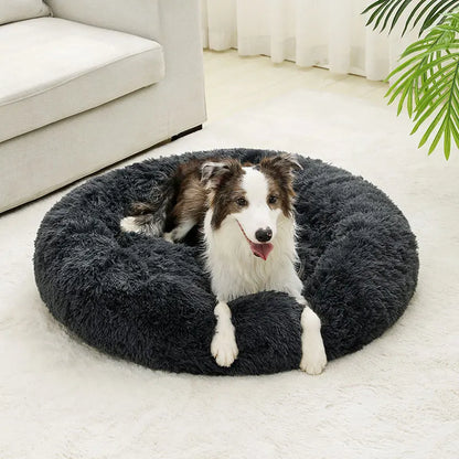 Zwart Rond Hondenbed – Knus en Comfortabel voor Jouw Hond