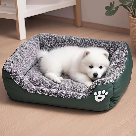 Vierkante Zachte Hondenmat – Comfortabel, Antislip en Wasbaar