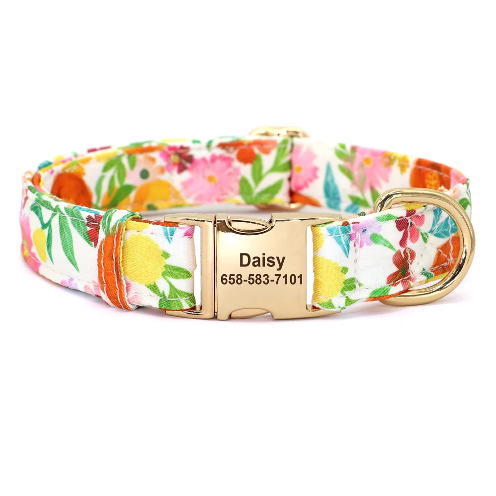 Vrolijke Gepersonaliseerde Nylon Halsband – Unieke Stijl voor je Hond